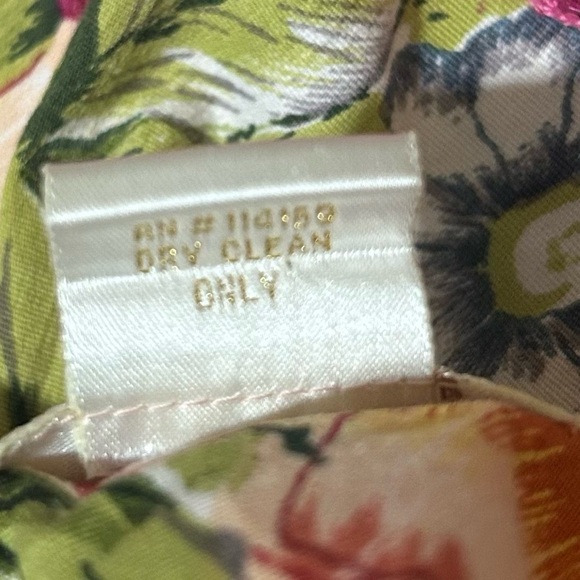 Vintage Fairycore Skirt Pink Green Floral Beaded Lace Boho A-Line Dolce - Picture 8 of 8